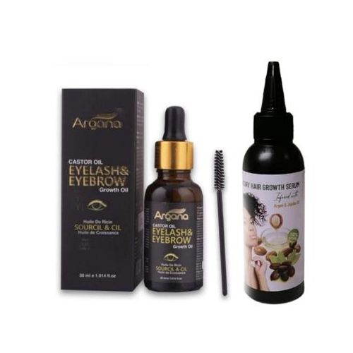 Argana Eyelash & Eyebrow Growth Oil with Hair Growth Serum 30ml