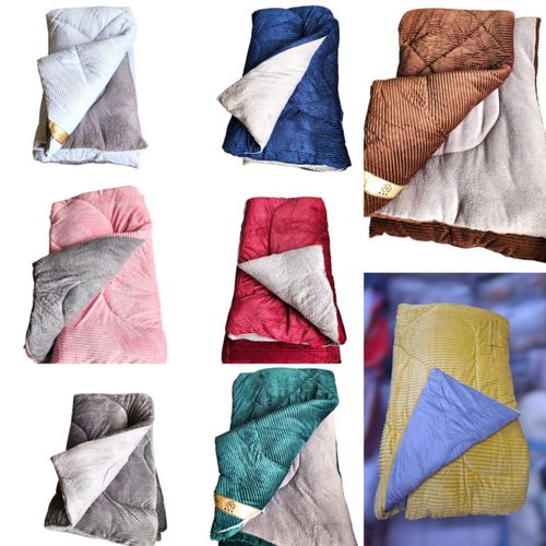 Single Velvet Woollen Duvet 5x6 Warm Thick Winter Blanket Soft Plush Microfiber Comforter for Cold Weather Home Use Durable Cozy Bed Cover No Pillowcases No Bedsheets No Bag