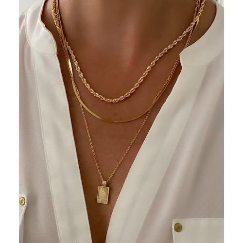 Necklace Set Gold Gold Necklace Gold necklace dainty necklace layering necklace jewelry gift for her Sun Necklaceset