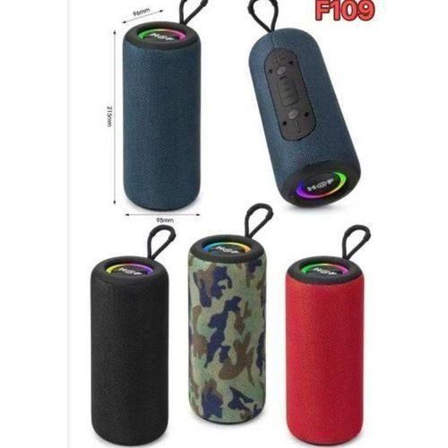 Wireless HF-F109 BLUETOOTH SPEAKER (USB/TF Card, HIFI, Lightweight, Portable, In-built Mic, Colourful Lights, X Bass, FM Radio)Bluetooth Speaker