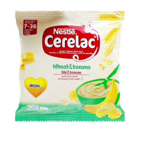Nestle Cerelac Wheat And Banana Cerelac 50g