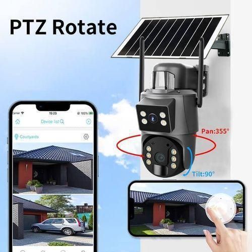 4G Sim Enabled Solar Chargeable CCTV Camera HD Outdoor & Smart Camera With Voice Monitor, Cloud Storage, 360 Degree Rotate, PIR Detection & Smart IR Camera For Parking, Detection Alarm