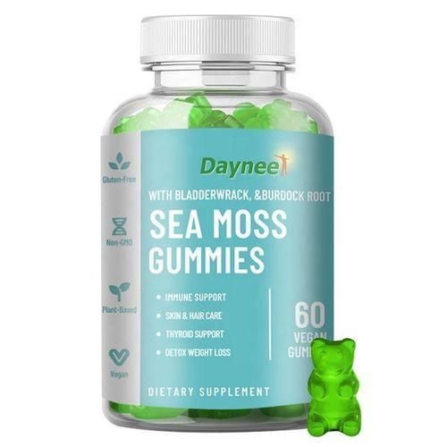 Sea Moss With Bladderwrack Burdock Root And Apple Cider Vinegar 60 Gummies Powerful Daily Sea Moss Formula For Energy Thyroid Support Immunity And Full Body Wellness