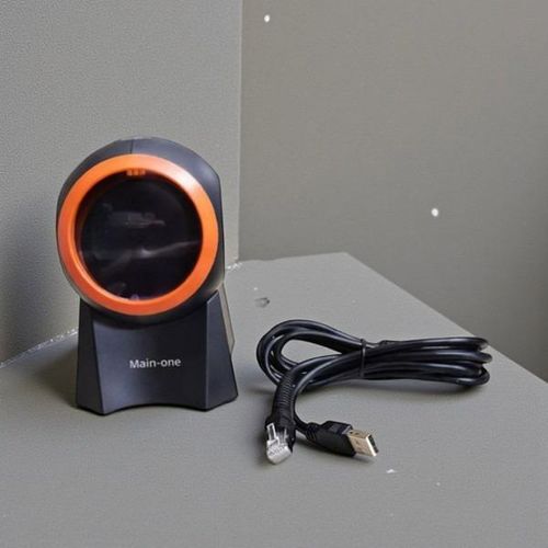 Auto-Sensing Scanning Hands-Free Retail Shops 1D & 2D Desktop Table Mount Laser Barcode Scanner Reader