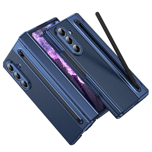 Leather case cover with inbuilt stylus pen, Front screen guard for Samsung Z Fold 7