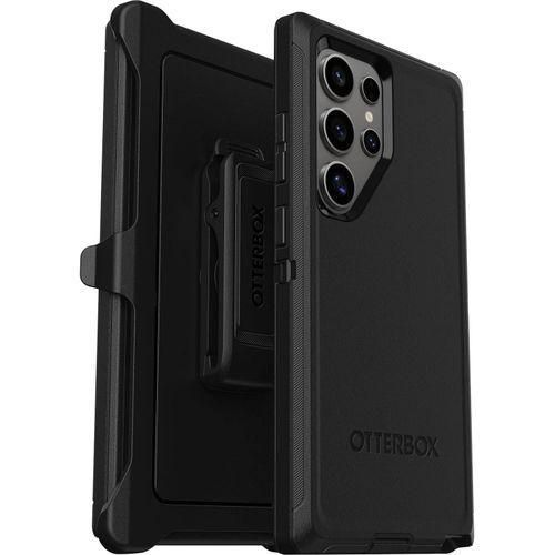 Otter Box Samsung Galaxy S24 Ultra Defender Series Case - Black Rugged Durable With Port Protection Includes Clip Kickstand