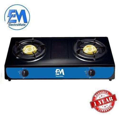 2 gas burners Durable mabati metal body Strong and stable pan supports Easy-to-use control knobs Compact and space-saving design Easy to clean and maintain