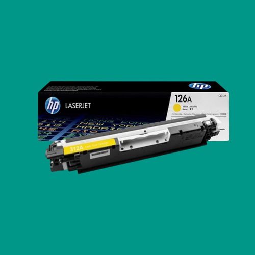 126A Yellow Original LaserJet Toner Cartridge – High Yield Printer Toner for Color LaserJet Pro CP1025 / M175 / M275 – Bright & Long-Lasting Print Quality