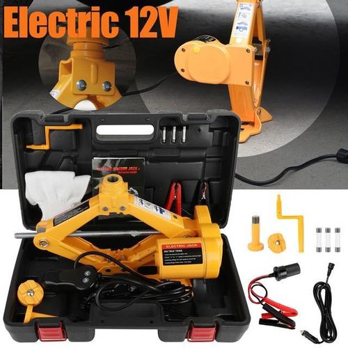 Electric Car Jack Kit - With Multifunctional Built-in Tire Inflator, Electric Impact Wrench, Portable Hydraulic Jack Vehicle Lift For SUV/Sedan/Truck Car Repair Floor Jack For Tire Change
