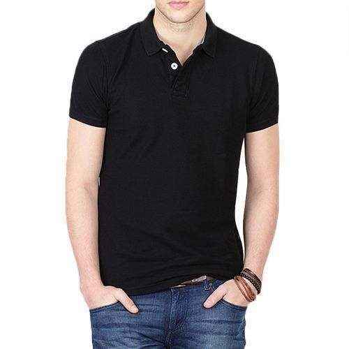 Short Sleeve Polo Shirt - Black Polo shirt