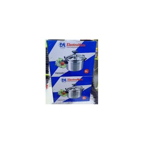 9L Pressure Cooker Stainless Steel Large Capacity Family Pressure Cooker Fast Cooking Pot Safety Valve Anti Explosion Lid Compatible Gas and Induction Durable Kitchen Cookware