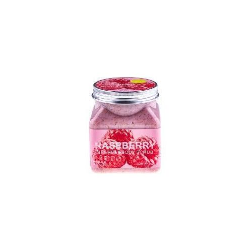 Raspberry Sherbet Body Scrub - Pink, 0.5 kg, Exfoliating with Collagen & Vitamin E