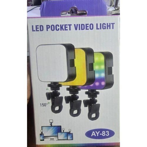 Dimmable LED Pocket Video Light – Ultra-Bright Adjustable Clip-On Fill Light for Filming & Online Meetings