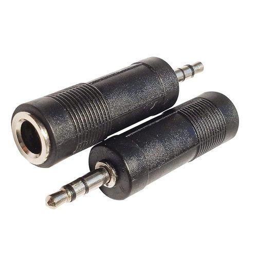 3.5mm Male To 6.35mm Female Headphone Audio Adaptor Microphone Connector TRS 3.5MM Male Audio Transfer, 2PCS