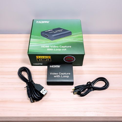 Professional Quality Real Time Capture Device for OBS Studio HDMI Video Capture Card with Loop Out