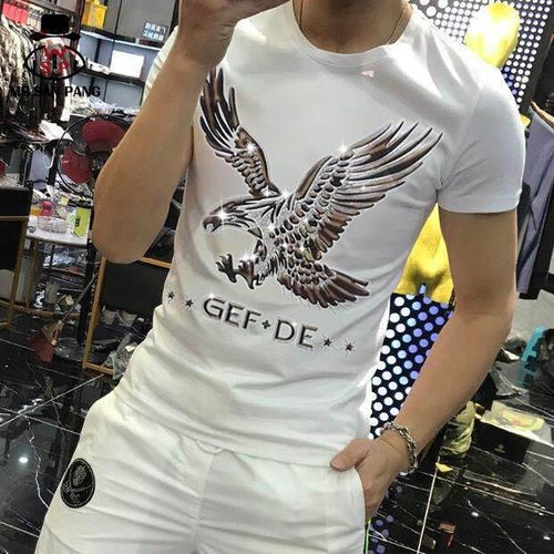 Men T Shirt Men's Short Sleeve Breathe t shirt for man Mid-teens Sports and Leisure Korean Round Neck Casual Tshirt Man