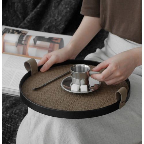 Modern single metallic tray