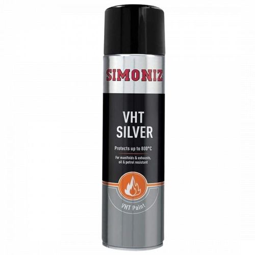 Silver VHT Very High Temperature Paint 500ml Up to 800C Exhaust Manifold Spray Paint