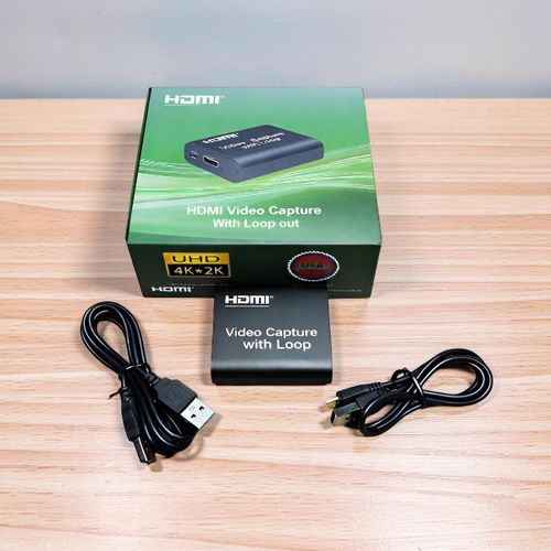 Advanced Real Time Capture Device for YouTube Creators HDMI Video Capture Card with Loop Out