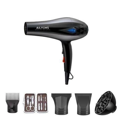 AILYONS P1ProfessionalHair BlowDryHair Dryer 2200W - Black1YR WRTY