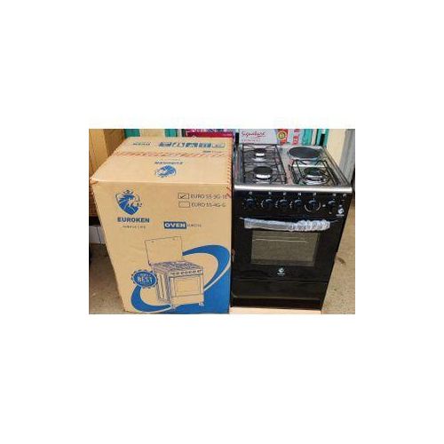 50X50, 3G+1E, Electric Oven Free Standing Cooker - Black
