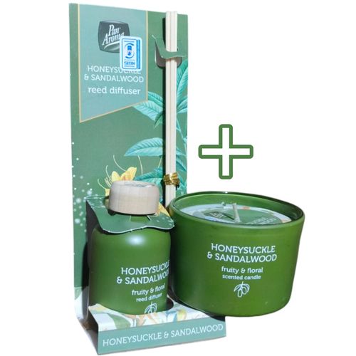 Honeysuckle Sandalwood Reed Diffuser Honeysuckle Sandalwood Scented Candle bc