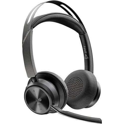 Poly Voyager Focus 2 Microsoft Teams Certified Wireless Stereo Headset with Hybrid ANC, Acoustic Fence Microphones, BT700C USB-C Adapter & USB-A Adapter – 9T9J4AA
