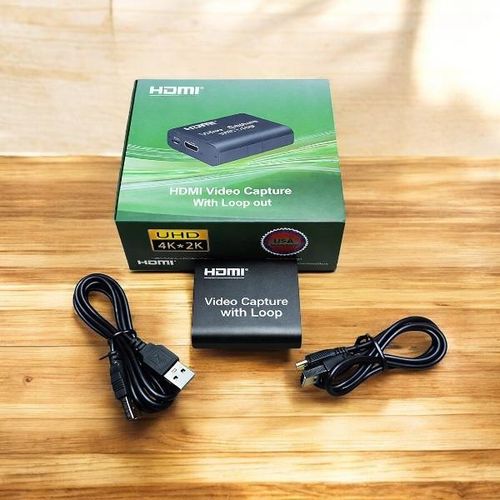 Windows Support Android Support Macos Support Live Streaming HDMI Video Capture Card with Loop Out