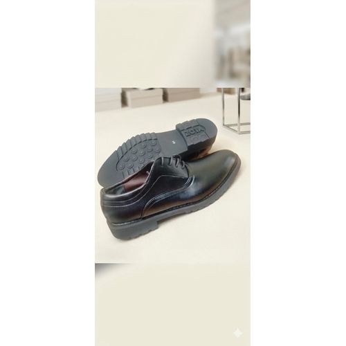 Mens formal brown leather slip on loafers