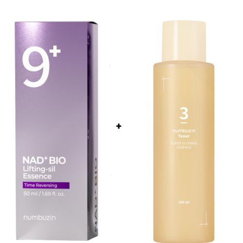 No9 NAD BIO Lifting-sil Essence Face Serum Super Glowing Essence Toner with Niacinamide Moisturizes Removes Wrinkles Frown Lines Fine Lines Dullness Firms Lifts sagging skin Minimizes Pores Stimulate collagen production skin elasticity