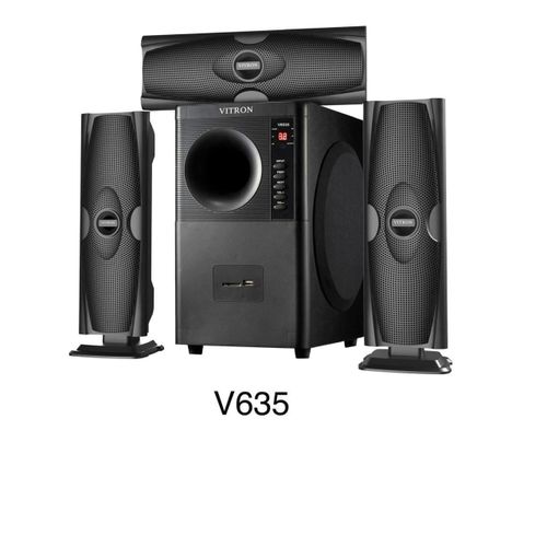 3.1CH V635 Modern Super Powerful Bass Subwoofer System Multimedia Speaker System with Bluetooth and Remote Control