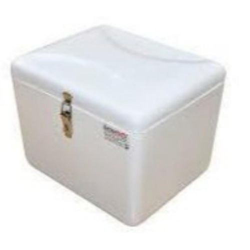 White fiberglass motorbike carrier box