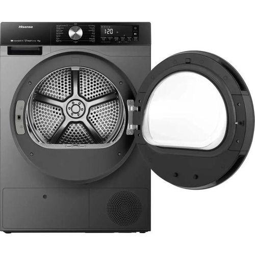 9kg Inverter Heat Pump Dryer, 15 drying programs, A+++ Energy Efficiency, 2 Years Warranty - Grey
