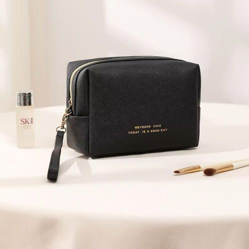 Waterproof Toiletry Cosmetic Bag - Black