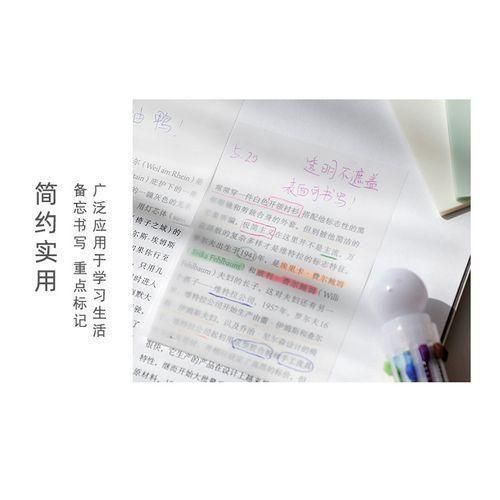 Transparent sticky notes