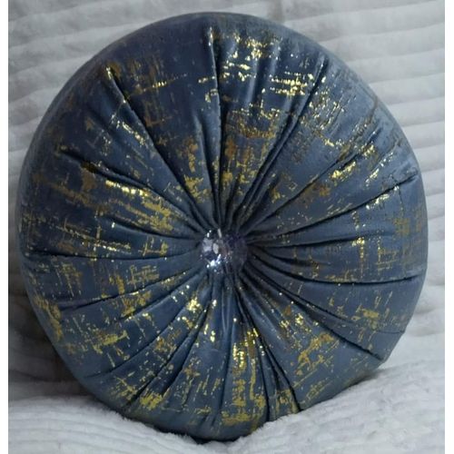 Round Buttoned Decorative Throw Pillow