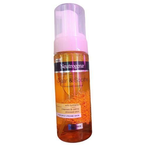 Beauty Clear & Soothe MOUSSE CLEANSER With Turmeric FOR SPOT-PRONE SKIN Cleanses & Calms Stressed Skin NeutrogÃ¨na