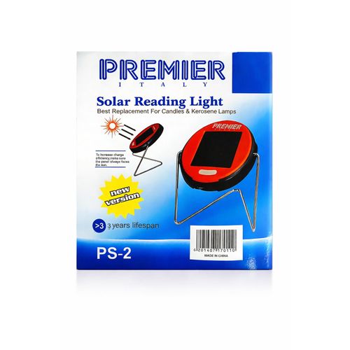 Solar Powered Reading Lamp With Folding Stand