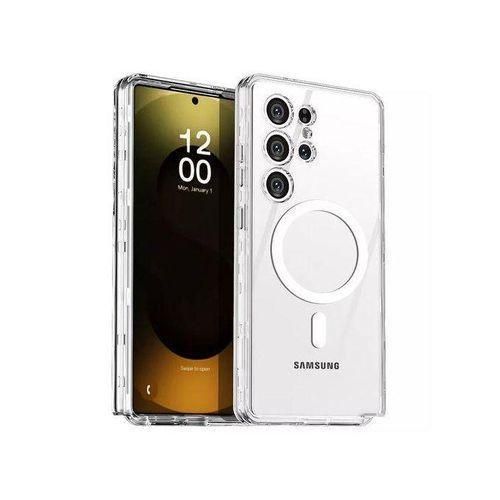 Galaxy S25 Ultra Clear Shockproof MagSafe Magnetic Cover/Case