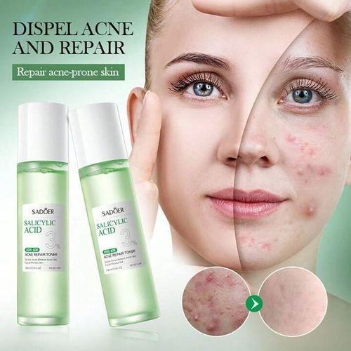 Salicylic Face Toner Skin Care Set Salicylic Acid 3 With Contains Centella Asiatica Niacinamide and Collagen Anti Aging Pimples RemoverSkin Barrier Repair for Acne Prone Sensitive Skin Care Clogged Pores Oily Skin Face Toner DISPEL ACNE TONER