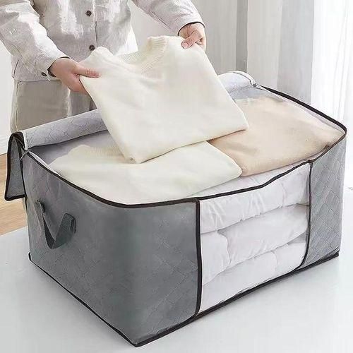 Clothes Storage Bag Clothes Organizer Big Large Capacity Foldable Beddings/Clothes Storage/Organizer Bag With Zipper