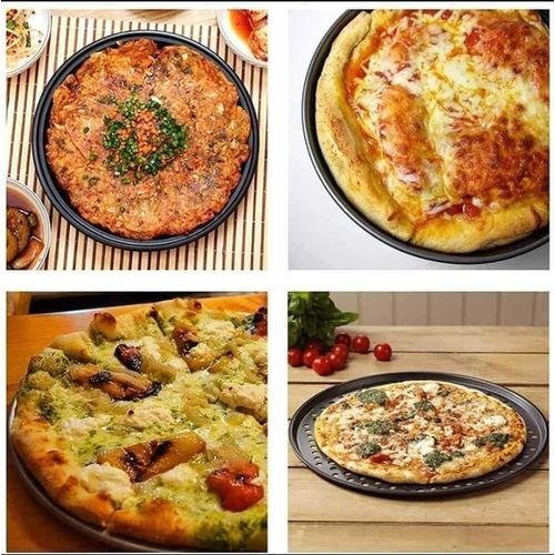31cm Non-Stick Perforated Pizza Pan - Professional Carbon Steel Round Pizza Crisper Tray For Oven Baking, Round 31cm Pizza Baking Sheet With Holes - Non-Stick Crispy Crust Pizza Pan For Home & Commercial Kitchens