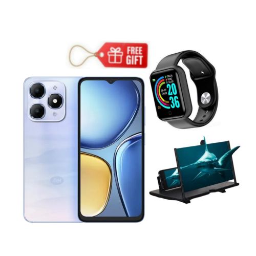 A90, 6.6", 128GB ROM + 4GB RAM (Dual SIM), 5000mAh, Purple + Magnifier & Smart Watch