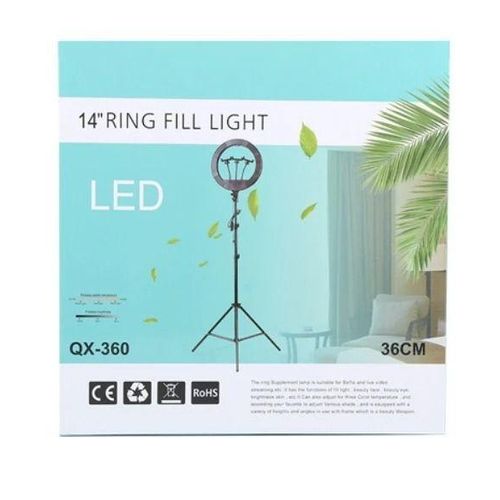 14-Inch LED Ring Light Kit with Adjustable Tripod Stand and Phone Holder