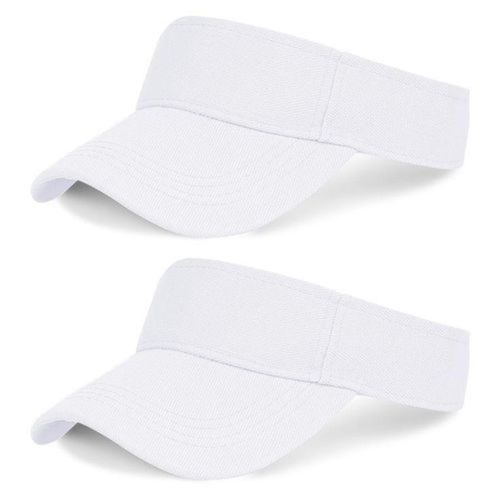 White Sports Visor Cap – Unisex Sun Visor Hat for Outdoor Activities, Sports & Casual Wear