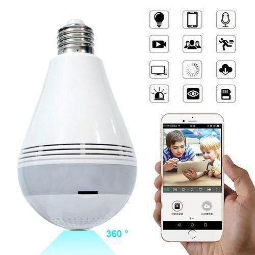 WiFi Camera Bulb With Motion Detection, Spotlight Night Vision