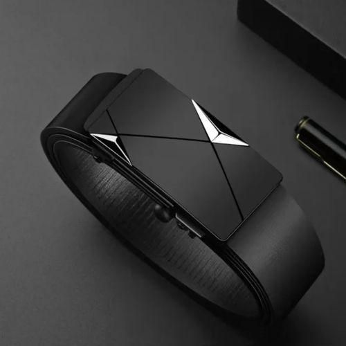 MENS LUXURY LEATHER BELT PERFECT FOR KHAKI TROUSERS JEANS OFFICIAL WEAR