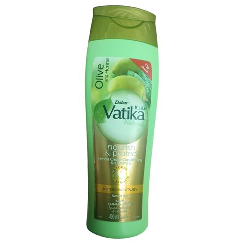 Olive Henna Vatika Nourish Protect SHAMPOO HENNA CREAM CONDITIONING Softens Vitalises jm