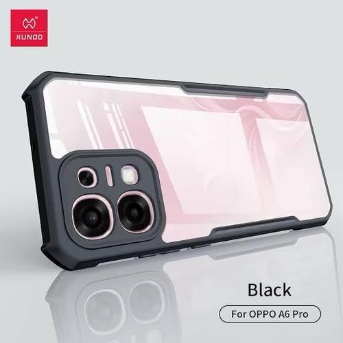 Original XUNDO Shockproof Case for Oppo A6 Pro Featuring Ultra Slim Anti Yellowing Transparent Design with Strong Military Grade Drop Protection