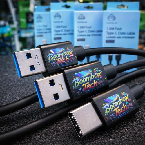 FCDC131 1.8M Fast Charging Type-C USB Data Cable – Durable, Tangle-Free & High-Speed Sync,Black ( 1 Year Warranty )